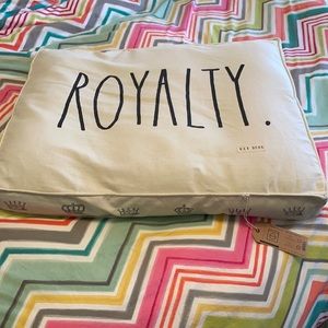 RAE DUNN Royalty dog Pet Bed 35x27 NEW